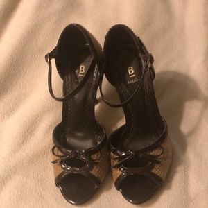 Brown and tan Bakers high heels